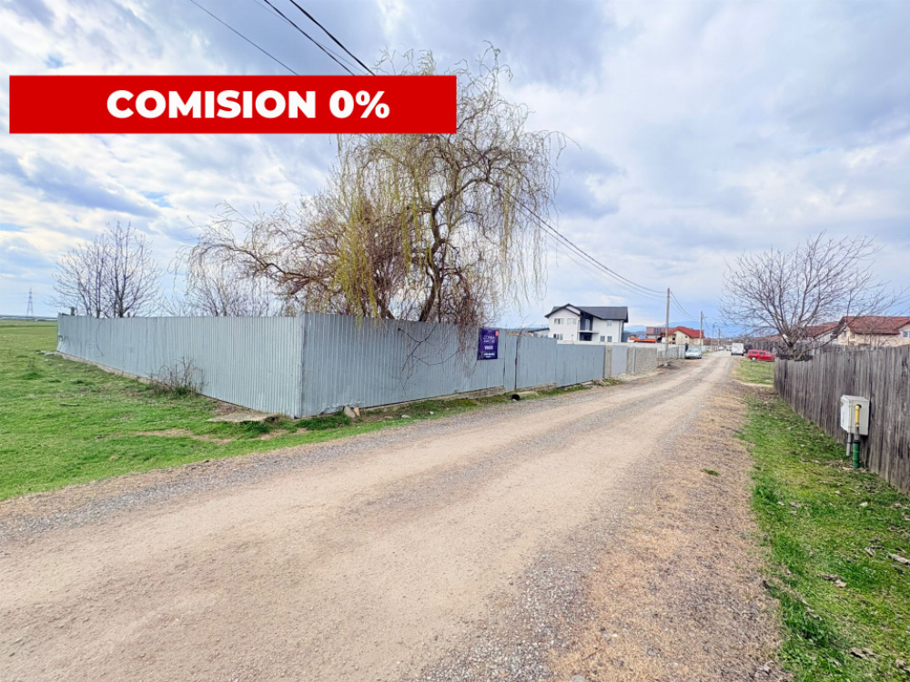 Vânzare teren 1.367 mp – strada Prieteniei – zonă în dezvoltare